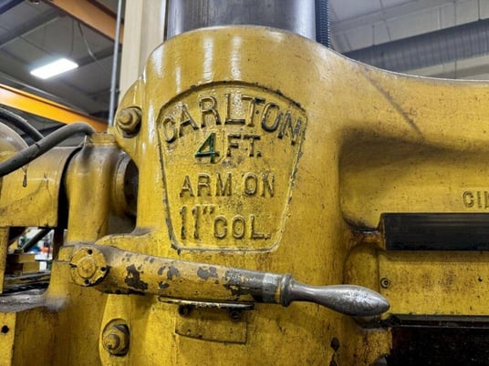 4' -11" Carlton, radial arm drill, 40-1500 RPM, 5 HP - Image 4