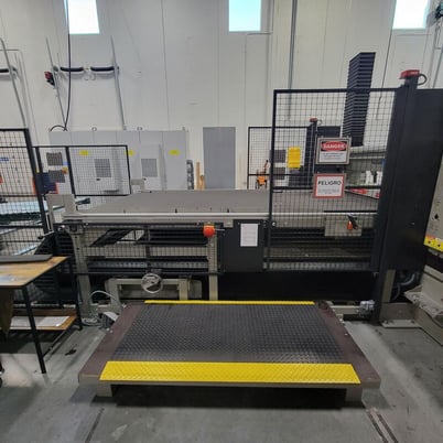 Fecken-Kirfel #H42A, horizontal bandknife splitting machine, 2.3" x 0.04" bandknife, 31.5" x 50' belt - Image 7