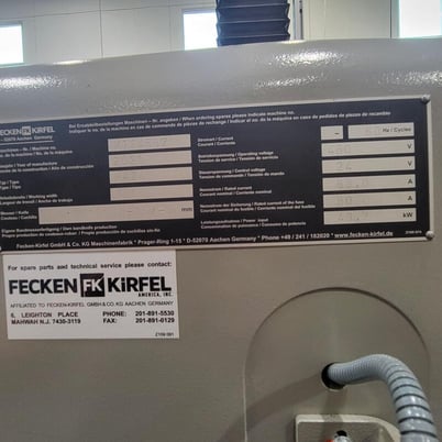 Fecken-Kirfel #H42A, horizontal bandknife splitting machine, 2.3" x 0.04" bandknife, 31.5" x 50' belt - Image 8