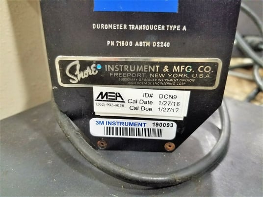 Shore Instrument & Mfg #716, hardness tester - Image 3