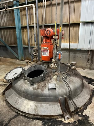 2200 gallon Alloy Fabricators, Stainless Steel jacketed mix tank, dished top & bottom, 2000 - Image 1