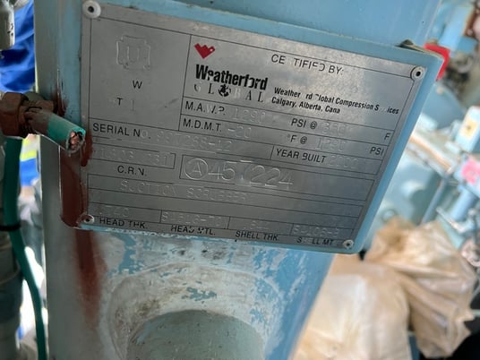 95 HP Geminis #M302, reciprocating compressor, 2-stage, Caterpillar 3304 NG engine, Airtrch cooler, 2000 - Image 6