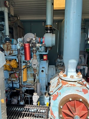 95 HP Geminis #M302, reciprocating compressor, 2-stage, Caterpillar 3304 NG engine, Airtrch cooler, 2000 - Image 7