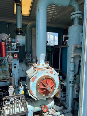 95 HP Geminis #M302, reciprocating compressor, 2-stage, Caterpillar 3304 NG engine, Airtrch cooler, 2000 - Image 8