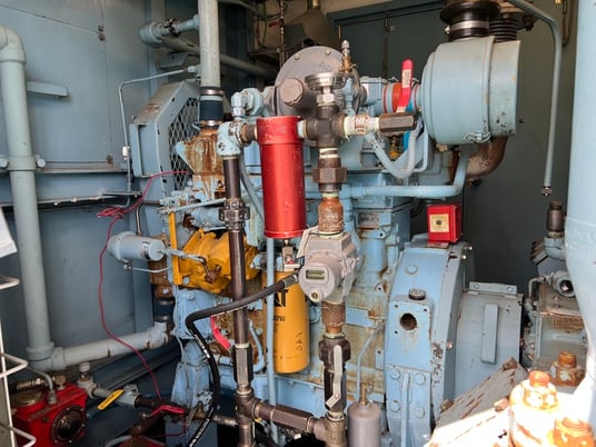 95 HP Geminis #M302, reciprocating compressor, 2-stage, Caterpillar 3304 NG engine, Airtrch cooler, 2000 - Image 10