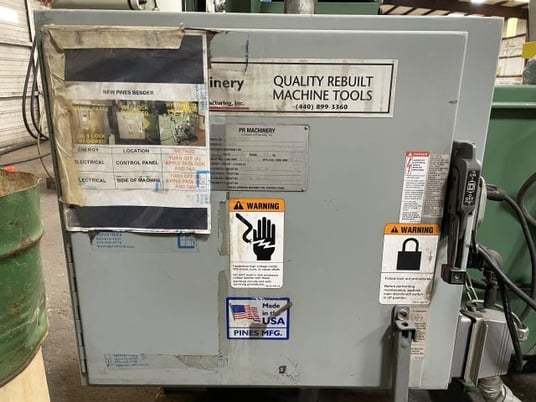 1-1/4" Pines #5T, CNC vertical tube bender, digital Dial-a-Bend Control, remanufactured - Image 6