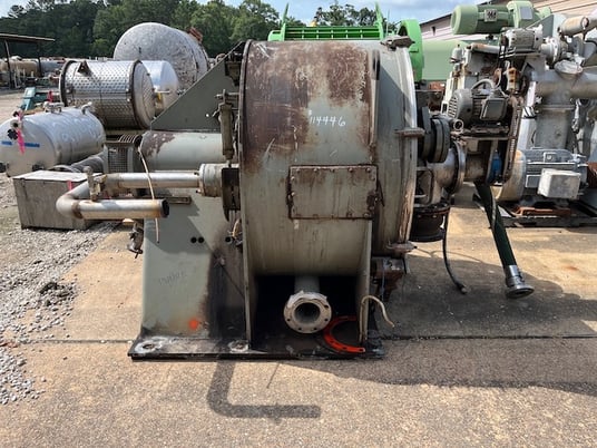 49.2" Krauss Maffei #HZ125/2.5 Si, horizontal peeler centrifuge, 316SS - Image 1