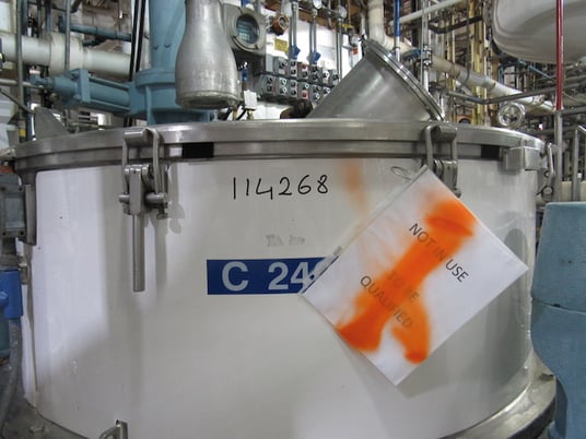 49.2" Alpha Laval #PAZ-1250-C, Basket Centrifuge, 316SS, 20 hp hydraulic pack, basket volume 315 liters - Image 2