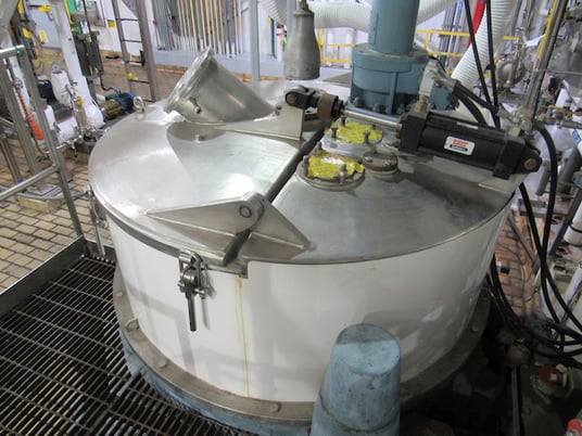 49.2" Alpha Laval #PAZ-1250-C, Basket Centrifuge, 316SS, 20 hp hydraulic pack, basket volume 315 liters - Image 4