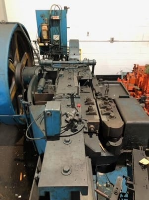 1" x 5" Waterbury-Farrel #60, hand feed thread roller, 30 SPM, V-ram, AC motor & controls - Image 5