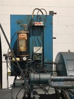 1" x 5" Waterbury-Farrel #60, hand feed thread roller, 30 SPM, V-ram, AC motor & controls - Image 7