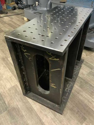 36" x 29-1/4" x 19" Drilled & tapped angle plates, steel construction, pair - Image 4