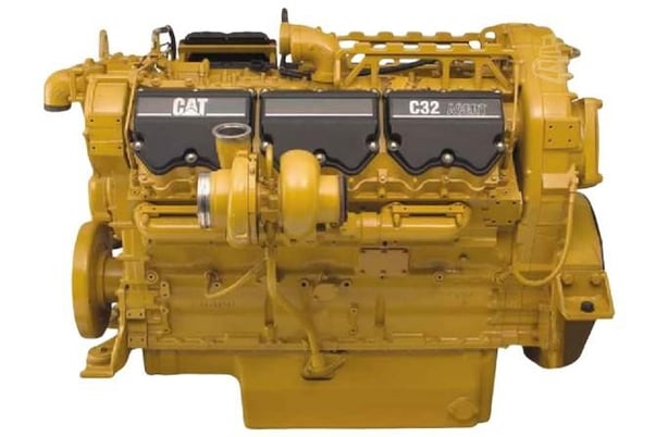 Caterpillar #C32, engine, rblt. - Image 1