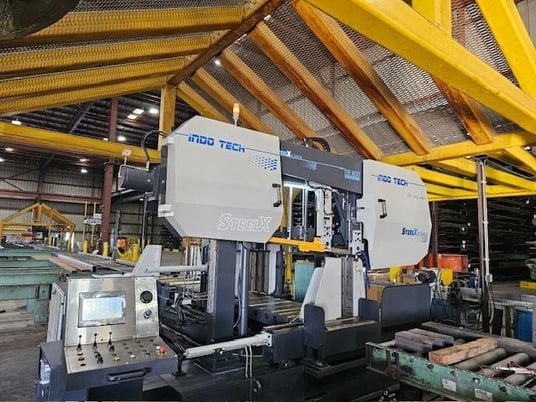 25.5" x 25.5" Indotech #DC-26SA, horizontal heavy duty bandsaw,dual column,semi-automatic, 2024 - Image 8
