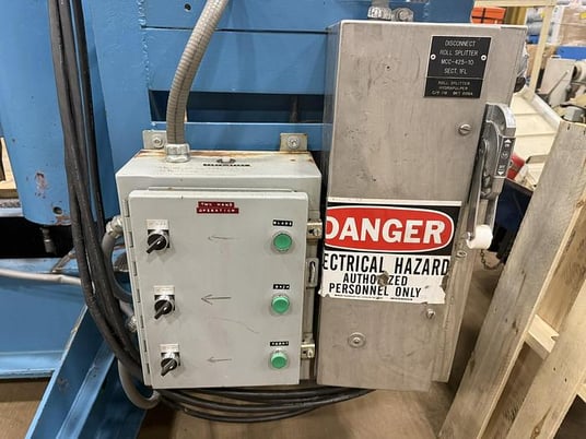 Black Clawson, 60" x 72" hydraulic roll splitter - Image 3