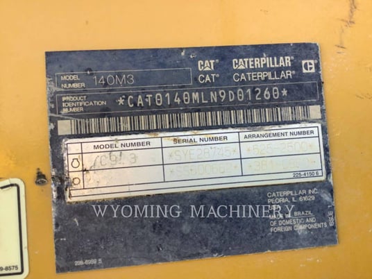 Caterpillar 140M 3, Motor Grader, 4502 hours, S/N: N9D01260, 2019 - Image 6