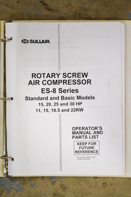 111 acfm, 125/135 psig, Sullair #ES8-30H/A, single stage fluid rotary screw air compressor, 30 HP, 2005 - Image 6