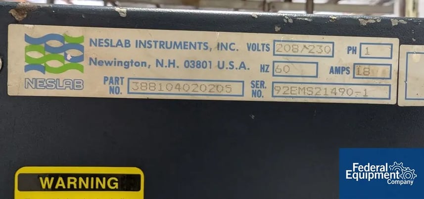 Neslab #CP55, Chiller, part# 388104020205m 208/230 volt, serial# 92EMS21490-1 - Image 2