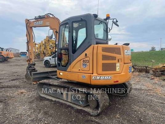 Case CX80C, Crawler Excavator, 4991 hours, S/N: NGE6B1533, 2016 - Image 4