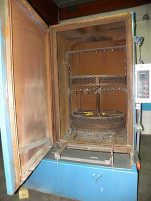 Viking #D60E, rotary table blast washer, 36" dia x 60" high, electric, 200&deg;F, excellent condition, 2011 - Image 2