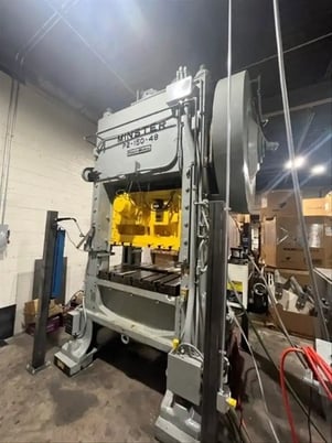 150 Ton, Minster #P2-150-48 Piecemaker, straight side double crank high speed press, 4" stroke, 20" Shut - Image 2