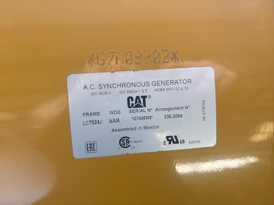600 KW, 1800 RPM, Leroy Somer, generator end, 277/480 Volts, 3-phase - Image 5