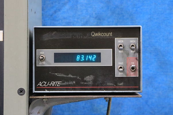 6" x 12" Mitsui #MSG-200MH, hand feed surface grinder, 8" x 3/4" x 1-1/4" wheel, roller bearing, Acu-Rite - Image 4