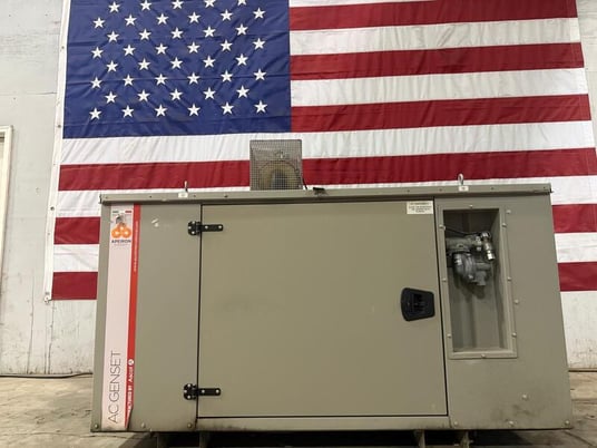 28 KW Ascot #ACFR35TL1, Natural gas generator, weather enclosure, multi-voltage, new surplus, 9 hours, 2021 - Image 1