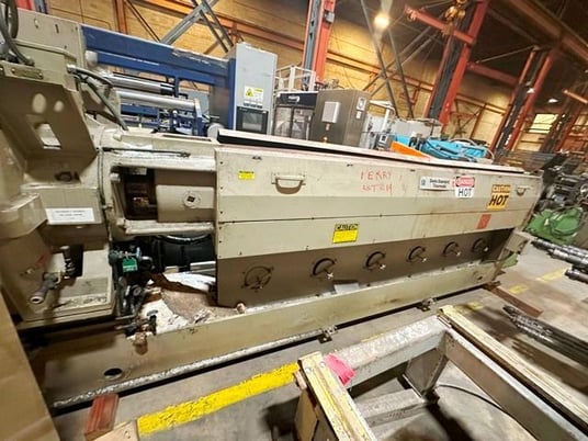 4.5" Davis Standard, 30:1 L/D extruder, electrically heated, air cooled barrel, 150 HP DC, 1991 - Image 9