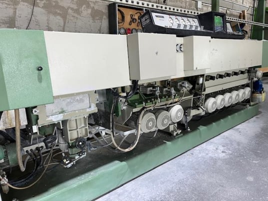 Bavelloni #Max-60CNP, straight line vertical glass beveler, 13 spindle, 2001 - Image 1