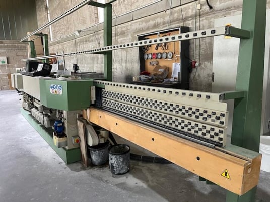 Bavelloni #Max-60CNP, straight line vertical glass beveler, 13 spindle, 2001 - Image 2