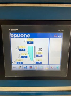 Bovone #471, vertical straight line beveler, 12 spindle, 2015 - Image 8