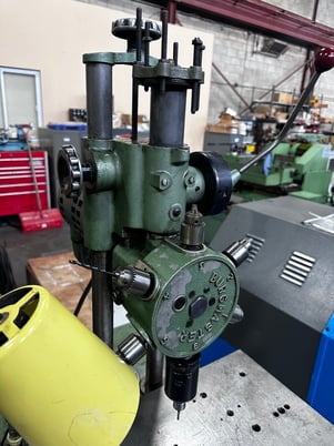 6 Spindle Burgmaster, turret drill, drill chucks, tapping head, automatic indexing turret - Image 3