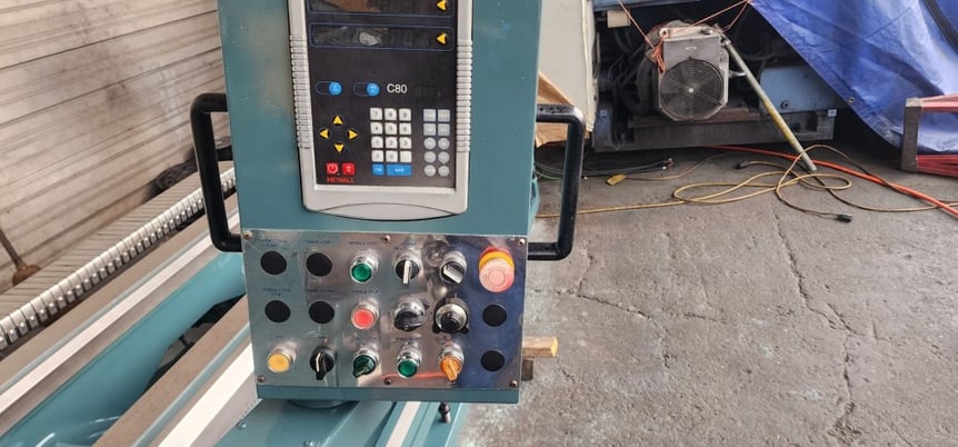 35" x 120" Vantage #PA3512U, 12.5" hole, 400 RPM, 4-jaw 28" chuck, 40 HP, taper, DRO' s, chip conveyor, 2008 - Image 7