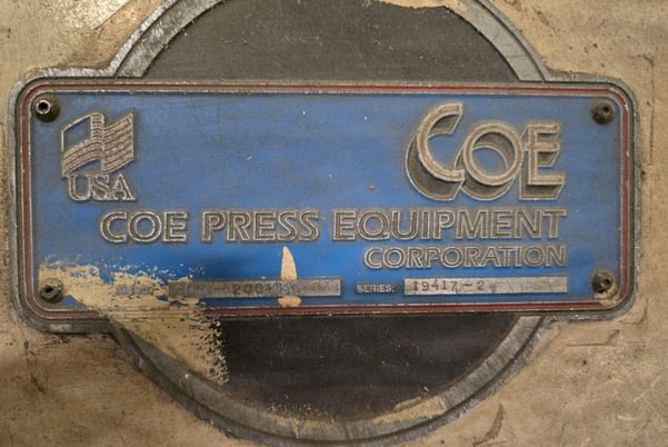 20000 lb. Coe Press Equipment #CPR-20048, motorized coil reel, 48" width, 72" outside dimensions, 20"-24" ID - Image 8