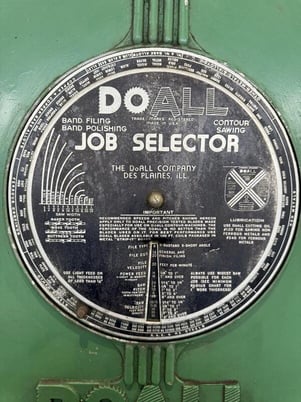 16" DoAll #ML-16, vertical bandsaw, 24" x 24" table, 50-1600 RPM, DBW-10 30 AMP blade welder - Image 7