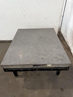 48" x 60" x 6" Granite Surface Combustion Plate with stand, 36" height - Image 3
