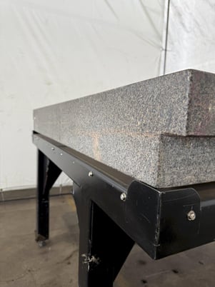 48" x 60" x 6" Granite Surface Combustion Plate with stand, 36" height - Image 4