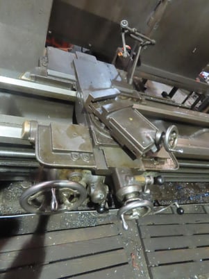 20" x 115" Axelson #20, manual engine lathe, 20" 4-jaw chuck, 2-3/8" hole, Steady Rest - Image 8