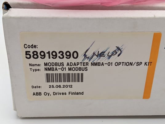 ABB #NMBA-01, Modbus Adapter I/O Input Output Module 24 VDC 3W Din Rail Mount NOS - Image 2