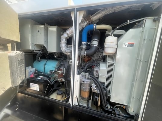 56 KW Multiquip #DCA70SSIU4f, diesel generator, sound attenuated enclosure, trailer tank, 240/480 Volts, 6843 - Image 8