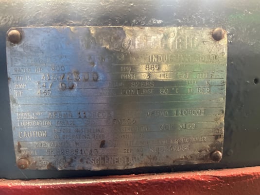 400 HP 900 RPM General Electric, Frame 8288S, Drip-Proof Ball Bearing, 2300/4160 Volts - Image 3