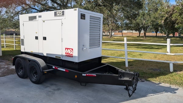 100 KW Multiquip #DCA125USI, portable/rental unit diesel generator, sound attenuated enclosure, 240/480 - Image 1