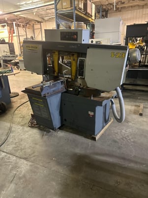16" x 18" Hyd-Mech #S-23, horizontal bandsaw, 5 HP, 1-1/4" x 15' 6" blade, S/N X0107453H - Image 1