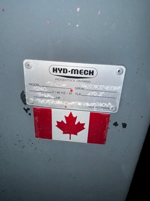 16" x 18" Hyd-Mech #S-23, horizontal bandsaw, 5 HP, 1-1/4" x 15' 6" blade, S/N X0107453H - Image 5