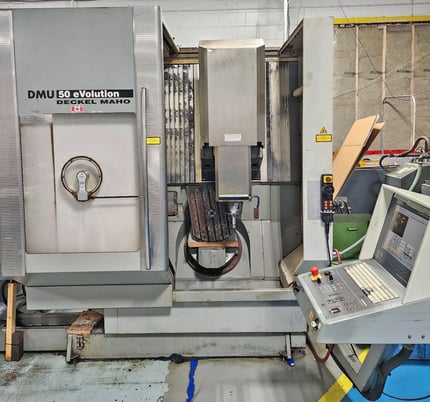 DMG, Mori Deckel Maho #DMU-50-eVolution, 60 automatic tool changer, 18000 RPM, CAT40, chip conveyor, 2000 - Image 5