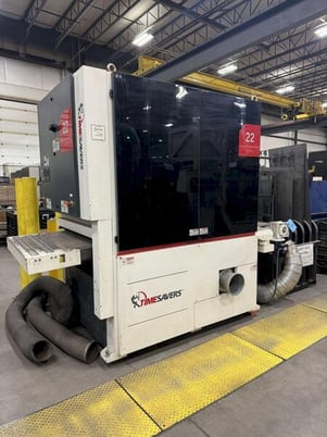 Timesavers #2211-03-09, multi-directional rotary brush deburring machine, 12" brush diameter, 2020 - Image 1