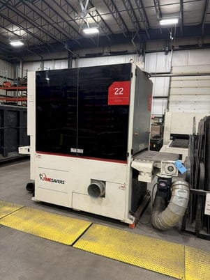 Timesavers #2211-03-09, multi-directional rotary brush deburring machine, 12" brush diameter, 2020 - Image 3