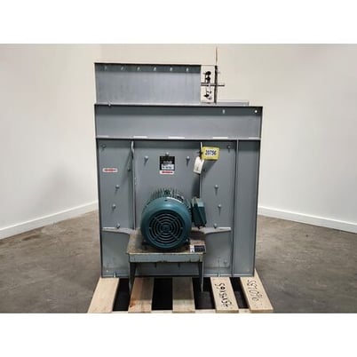 4112 cfm @ 7 S.P., Cincinnati Fan #SQAF-240, square airfoil blower, 5 HP, 24" wheel, 27" inlet - Image 2