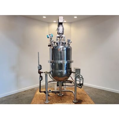 30 gallon Groen #DN/TA-30-VP, twin motion sweep mix vacuum kettle vessel, 100 psi @ 338&deg;F steam jacketed - Image 3